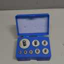 HFS(R) Calibration Weight Set 1000g with Case and Tweezers for Digital Scale, Gram Scale-M2 Class Precision 8pcs 10g,20g,20g,50g,100g,100g,200g,500g