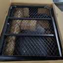 MeeFar Folding Hitch Mount Cargo Carrier Basket 60" X 20" X 6"+Waterproof Cargo Bag 16 Cubic Feet(58" 19" 24"),Hauling Weight Capacity of 500 Lbs and A Folding Arm.with Hitch Stabilizer,Net and Straps