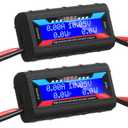 Yunsailing 2 Pcs High Precision Watt Meter Power Analyzer Battery Consumption Performance Monitor with Backlight Digital LCD Screen(9000)
