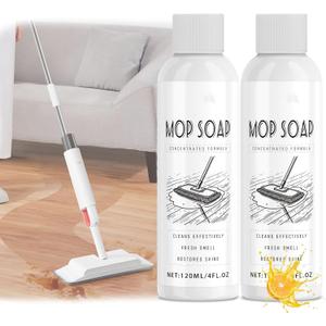 Mop Soap Brazilian Waves, Mop Soap Scented, Highly Scented Mop Soap, Floor Cleaner For Mopping, Multi-purpose Cleaner Liquid Pet-friendly Mop Cleaner Soap (2PCS)