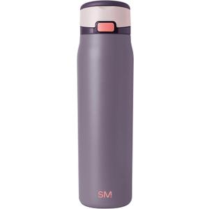 Simple Modern Mesa Loop Water Bottle with Covered Straw and Handle | 30oz Cup Holder Friendly Insulated Stainless Steel Bottles for Travel, Sports and School | Iris Sage