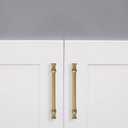 1-Pack 18inch(457mm) Hole Center Appliance Pulls Brushed Brass Cabinet Pulls Solid Heavy Duty Kitchen Cabinet Hardware for Cupboard Drawer Pulls Cabinet Handle