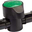 1 Inch Barbed Shut Off Valve - Simple On and Off Operation No Leak Design - Pack of 2 - Constructed from Lightweight Wear-Resistant Plastic