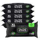 DUDE Wipes Herbal Relief Flushable Wipes  ExtraLarge Adult Wet Wipes  6 Pack (288 Count)  Infused with Soothing Witch Hazel, Geranium Essential Oils, Vitamin E, and Aloe  Septic and Sewer Safe