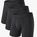 DAVID ARCHY Mens Underwear Boxer Briefs Ultra-Soft Micro Modal Breathable Comfortable with Fly Boxer Briefs for Men 3 Pack Large