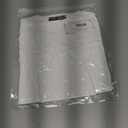 Women's Short Sleeve Tops Casual Scoop Neck Ribbed Knit Slim Fitted Basic Tee Shirts 2025 Summer Trendy Outfits (White, M)