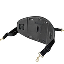 Kayak Seat Back, Sit On Top Kayak Backrest, Adjustable Cushioned Kayaking Support Back Pad Band (Dark Black)