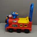 Disney Kiddieland Mickey Mouse Play n' Sort Activity Train Ride-On with Music, Lights, Shape Blocks, Engine & Whistle Sounds, Toddler Push Toy for Ages 1236 Months