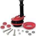 Korky Adjustable Large 3-Inch Toilet Flush Valve and Tank to Bowl Gasket Kit - Fits TOTO, Mansfield, American Standard, and Other Brands - Height Easily Adjusts for Easy Install - Made in USA - 5030