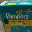 Pampers Swaddlers Diapers, Size 1 (8-14 lbs), 164 Count, Absorbent, Keeps Baby Dry and Comfortable, Skin Safe Disposable Baby Diaper