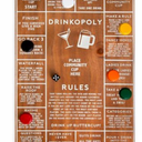 Hammer + Axe Drinkopoly Wooden Board Game