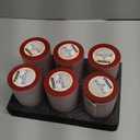 Packs Dripless Red Colored Pillar Candles, Unscented 2.75x4 Inch Burgundy Cylinder Wax Candles for Home Table Holiday Party Spa Decor Emergency Power Outage