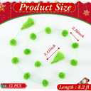 Jecery 12 Pcs 59 ft St. Patrick's Day Garland Pom Pom Tassel Decor, Lime Green Decoration, Spring Green Boho Hanging Garland for Birthday Party Mantle Tree Home Indoor Outdoor Decor