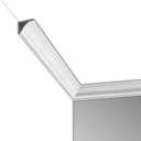 Art3d 10-Pack 47Ft White Ceiling Crown Molding Trim, High Impact Polystyrene Decorative Ceiling Moulding, Installed with Glue