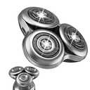 SH98 Replacement Heads for Shavers Series 9000,Wet/Dry Use, Dual Stainless Steel Blades, for Men