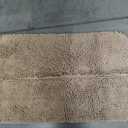 OLANLY Bathroom Rugs 30x20, Extra Soft Absorbent Chenille Bath Rugs, Rubber Backing Quick Dry, Machine Washable Bath Mats for Bathroom Floor, Tub and Shower, Home Decor Accessories, Beige