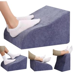 Foot Rest for Under Desk at Work Ergonomic Under Desk FootrestSupport Foot Pillow Double-Sided Footstool for Office, Home & Gaming Leg Elevation Pillow Blue