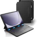 Dexnor for Samsung Galaxy Tab A9+ Plus Case with Keyboard, Ultra-Light Magnetic Folio Keyboard Cover with Multi-Touch Trackpad Backlit Stylus Holder for 11" Samsung Galaxy Tab A9+ Plus (2023), Black