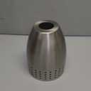 Aspen Creative 21065-10-1, Satin Nickel Shade for Lighting Fixture, Pendant Light, Size: 5" D x 6-3/8" H, Center Hole: 1-5/8"