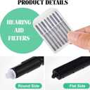 TrelaCo 96 Pcs Hearing Aid Ear Wax Guard Filter Cerumen Stop Cleaning Tool Accessories Hearing Aid Cleaning Kit with Carry Case Compatible with Phonak, Widex, Resound Wax Traps, 12 Packs