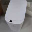 funest Smart Bathroom Can with Lid- 3.5 Gallon Rechargeable Motion Sensor Can,Waterproof Automatic Garbage Can with Automatic Suction Bag Feature,Waste Bin for Bedroom, Kitchen, Office