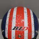 GJH 3/4 Open Face Motorcycle Helmets Collection - Vintage and Modern Designs DOT Approved for Men and Women Ideal for Bobber Scooter ATV Cruiser(M/L/XL)