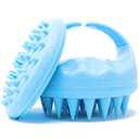 6 x Flathead Products Hair Scalp Massager and Shampoo Brush for Shower Dandruff Removal - Wet and Dry - Encourages Growth - Includes 2 Massage Removal Heads