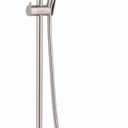 hansgrohe Croma Shower Faucet Set with Handheld Shower, Rain AirPower Spray, QuickClean Showerpipe Shower Set in Brushed Nickel, 27185821