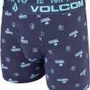 5 x Volcom Mens Boxer Briefs 5-Pack - Cotton Stretch Ultra Soft Fly-Front Boxer Brief Underwear (L, 36-38)