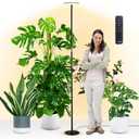 chiphy 85" Tall Grow Light for Large Indoor Plants, 60W Full Spectrum Plant Light with 4/8/12H Timer & Remote, 10-Level Dimmable, Height Adjustable, Ideal for Large Tall Plants & Indoor Trees