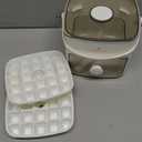 COZYTO CubeGo Ice Cube Tray with Lid and Storage Bin  One-Press Release, 48 Mini Ice Cubes, BPA-Free, Odor-Proof, Includes Scoop  DIY Fruit Ice for Cocktails, Drinks & Smoothies (Cream White)