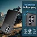 Samsung Galaxy S25 Ultra Case,Built-in HD Screen Protector Luxury Metal Extreme Shockproof Military Bumper Heavy Duty Cover Shell Case for Samsung Galaxy S25 Ultra (Black)