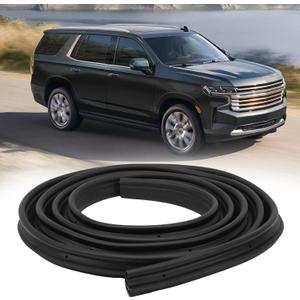 Front Door Weatherstrip Seal Fits 2007-14 Tahoe, Suburban 1500, Suburban 2500, Avalanche Yukon, Yukon XL 1500, Yukon XL 250, Escalade, Door Seal Trim, 22766409 22766410 (Universal Left or Right)