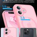 4 x Magnetic Shockproof for iPhone 17 Case,Upgraded[Camera Protection][Compatible with Magsafe][Non-Slip][Mil-Grade Protection] Slim Anti-Yellow Translucent Matte Phone Case for iPhone 17,Pink