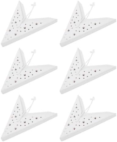 Operitacx Christmas Paper Star-lantern, 9-pointed Hanging Star Ornament, Hollow Hanging Lampshade Xmas Decorations for Christmas New Year Wedding Party (12pcs 13.8inch White)