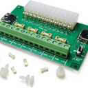 PSU Breakout Board ATX Power Supply DC 12V 5V 3.3V Splitter Module Desktop Adapter to USB A Hub Connector Computer Power Source Multi Port Output DIY Parent Child Electronic Kit with High Current Fuse