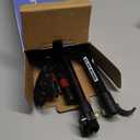 Collapsible Trekking Poles for Hiking 2 Pack - Adjustable Aluminum Hiking Poles, Lightweight Walking Sticks for Women, Men, Seniors, Kids, Trekking Sticks for Backpacking by Underwood Aggregator (Black)