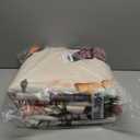 Area Rug for Living Room 5'x7' - Floral Butterfly Print 5x7 Area Rugs for Living Room Soft Black Washable Rugs Ultra-Thin Indoor Door Mat Beige