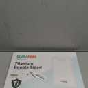 Titanium Cutting Board for Kitchen, Cutting Board Double Sided Food Grade, Pure Titanium/PP, Easy to Clean Large Size 1611 (Silver)