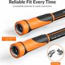 Giraffe Tools Garden Hose 5/8", Water Hose Heavy Duty, Flexible, Lightweight Hybrid Hose with Swivel Handle, 5ft Female to Female Fittings, Burst 600 PSI, Short Leader Hose