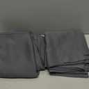 Aiyufeng Grey Blackout Curtains for Bedroom 63 Inch Length 2 Panels Set, Solid Thermal Insulated Energy Saving Rod Pocket Window Treatment Curtains Blackout Drapes, W40 x L63 Inch, Grey (Charcoal)