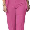 Tcremisa Women's Fashion Fall 2 Piece Pant Suit Dressy Long Sleeve Blazer and Slim Fit Pants Set Business Outfits (Large)