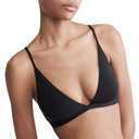 Calvin Klein Form to Body Lightly Lined Triangle Bralette Black Small