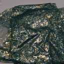 Horaldaily Green Gold Gauze Tablecloth 60x84 Inch Rectangular, Green Sequin Glitter Metallic Foil, Sheer Tulle Cheesecloth for Wedding Baby Shower Ceremony Birthday