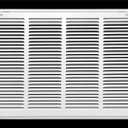 HVAC Premium 22 x 12 Duct Opening Steel Return Air Filter Grille, for 1-inch Filter, Removable Door, Flat Stamped HVAC Vent Cover Grille, Outer Dimensions 24.5 x 14.5