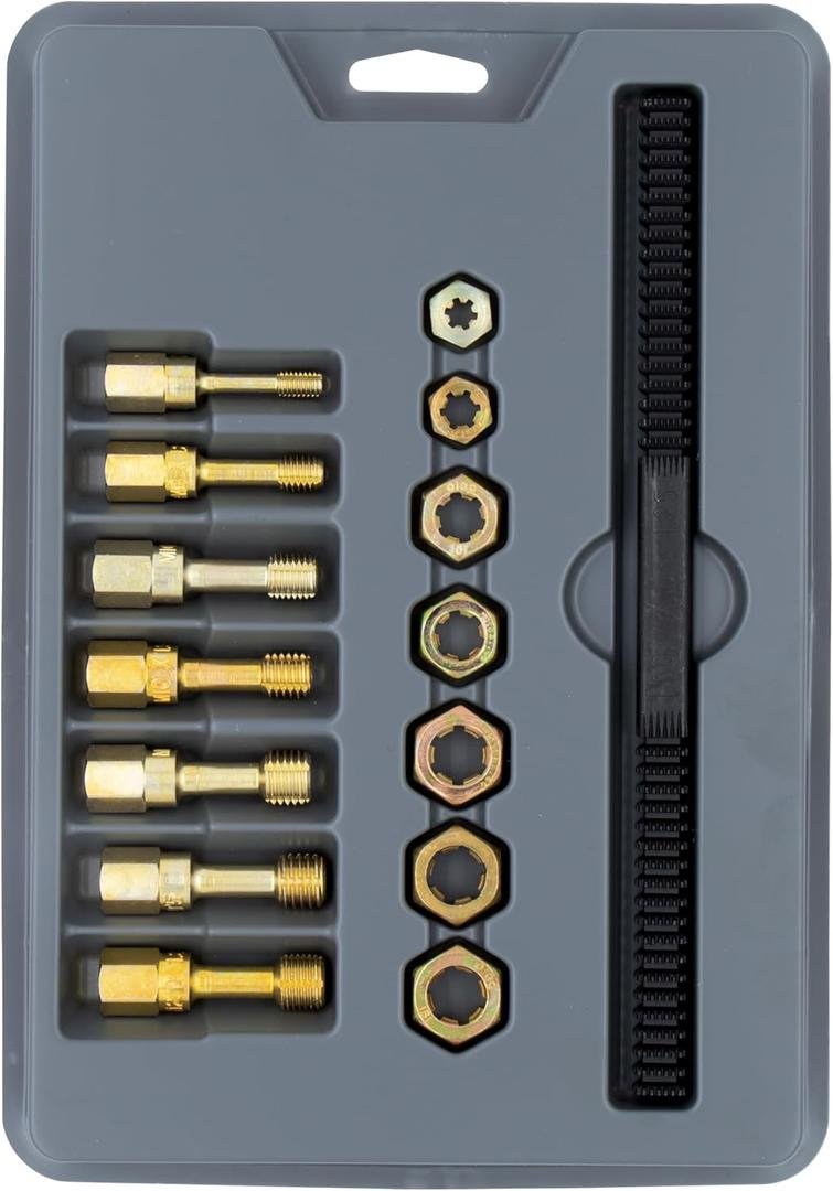 Lang Tools 2584 15-Piece Metric Thread Restorer Set, Black , Gray