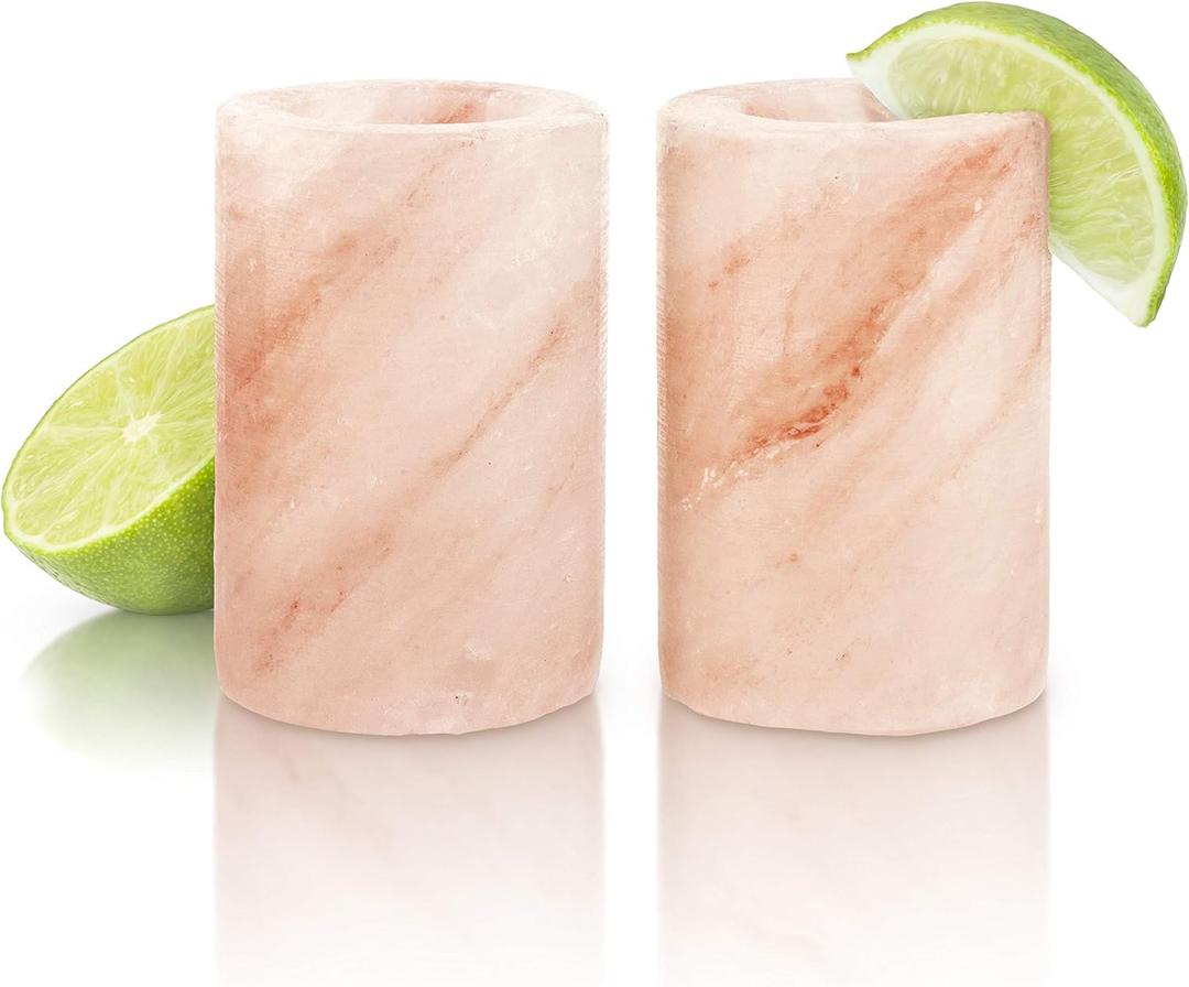 Final Touch Himalayan Salt Shot Glasses, Set of 2