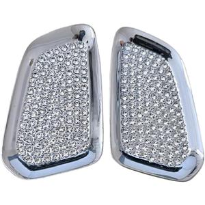 Car Bling Decorative Decals Sticker Interior Accessories Compatible with Volvo XC60 S60 V60 XC90 S90 V90 2015-2025 (Silver, Shifter Lever Sticker)