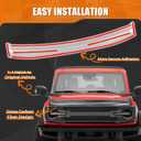 Hood Deflector Compatible with Bronco 4-Door & 2-Door 2026 2025 2023 2022 2021, Hood Protector Hood Guard Shield Bug Deflector Exterior Accessories Gloss Carbon Fiber(Not for Bronco Sports)