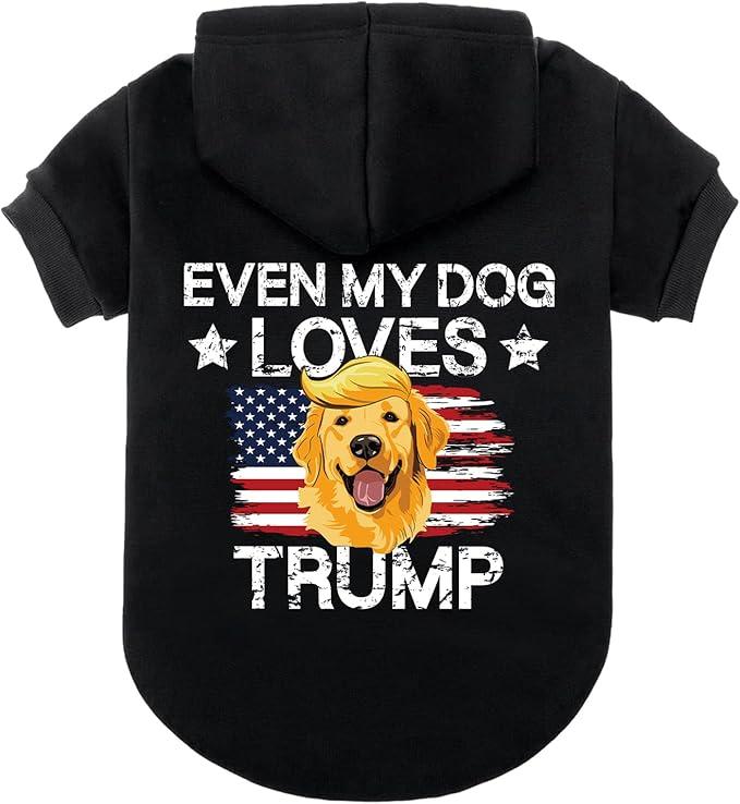 EXPAWLORER Dog Hoodie - Funny Dog Costume Outfit Warm Fleece Dog Sweater with Leash Hole, Dog Sweatshirt with Hood, Cozy Soft Dog Clothes for Small Dog